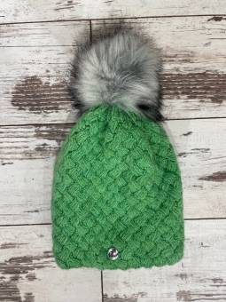 Gorro verde hierba con...