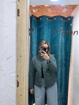 CHAQUETA ACOLCHADA HOJAS...