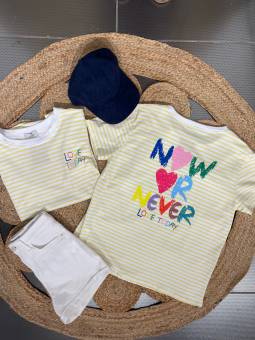 CAMISETA RAYAS AMARILLAS