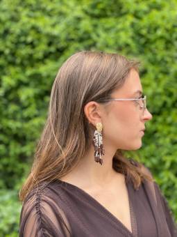 PENDIENTES TIRAS ABALORIOS...