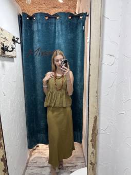 FALDA LARGA VERDE